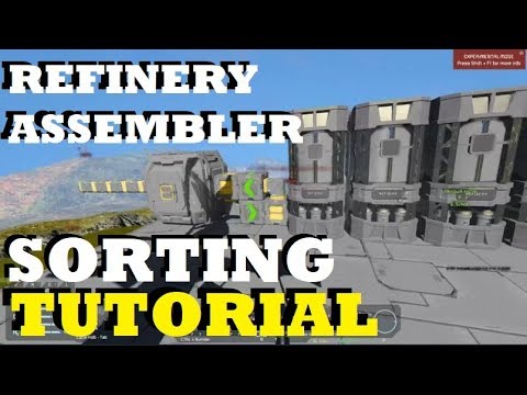 Space Engineers – Refinery and Assembler Sorting Tutorial – No Mods