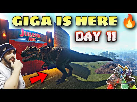 TAMING THE MOST STRONGEST DINOSAUR GIGANTOSAURUS ! |  Ark Survival Evolved Lost Island Day 11