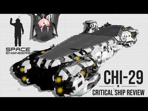 The BEST Designed Survival Carrier I've Seen, Space Engineers Critical Ship Review – CHI 29 Carrier
