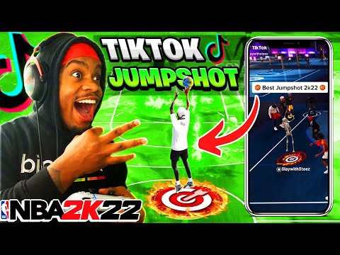 This TIKTOK JUMPSHOT is a CHEAT CODE in NBA 2K22! Best Jumpshot on NBA 2K22