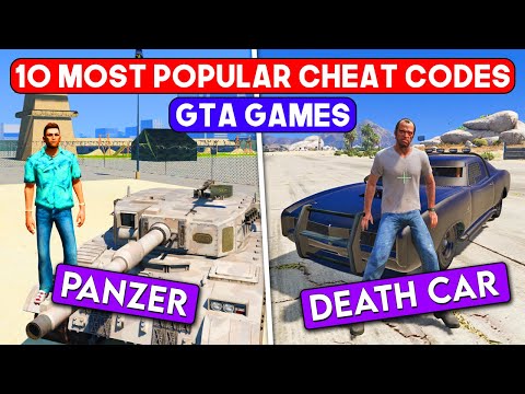 Top 10 Most Popular CHEAT CODES 😍 Gamers Love To Use in GTA Games | Part 2