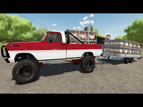 Venta De Gallinas Con la Nueva Camioneta F250  | #127 Farming Simulator 22