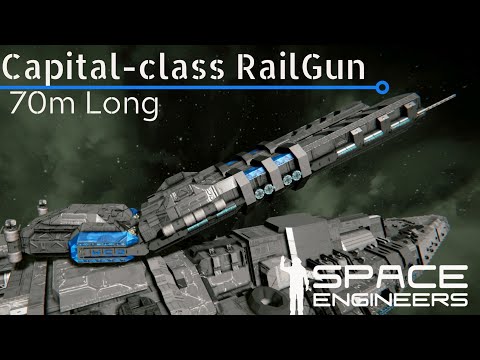 [WCO] Capital-Class Railgun Testing -Space Engineers