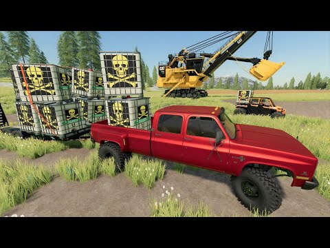 We spill extremely dangerous chemicals in town | Farming Simulator 22
