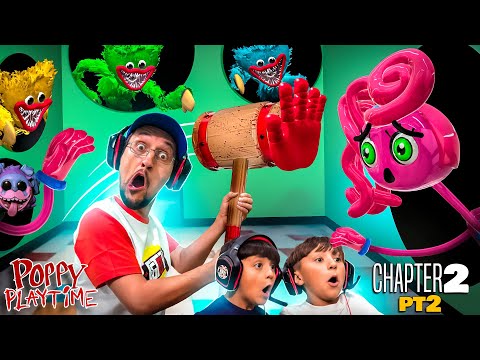 Whack-a-Huggy & Red Light Green Light Poppy Playtime Game (FGTEEV Chapter 2 Fly in a Web Pt2)