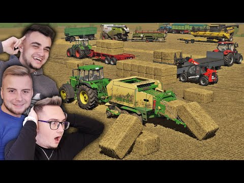 ŻNIWA PEŁNE ROBOTY 😱 Prasowanie & Zwożenie Słomy 🔥"od Zera do Farmera" Farming Simulator 22 #155