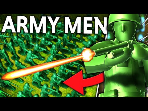 1000 GREEN Army Men D-DAY! Ravenfield Mod Battles