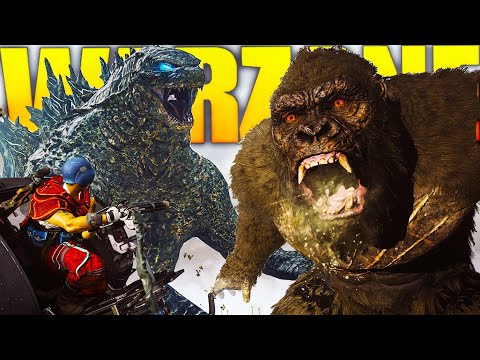 1ª VEZ JOGANDO e CONTROLANDO GODZILLA e KING KONG no COD Warzone!!