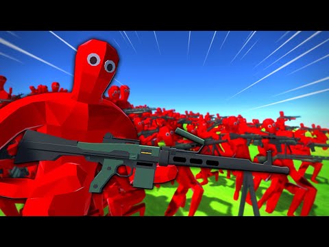 500 TABS Units Attack RAVENFIELD!? Ravenfield Mod Gameplay