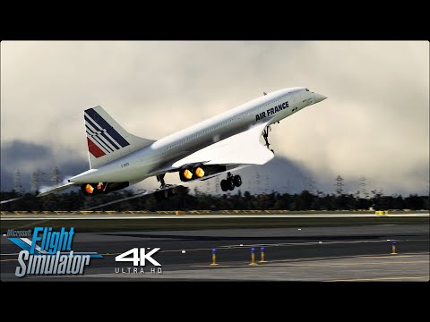 Air France Concorde Full Flight Paris – New York | 4K | A Microsoft Flight Simulator Experience