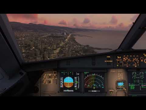 Airbus A320 Landing in Beirut Lebanon without ILS Microsoft Flight Simulator 2020