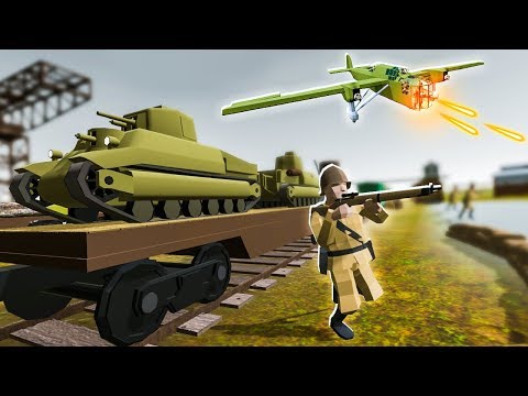 Amazing New Alternate WW2 Map with a Military Cargo Train in Ravenfield!