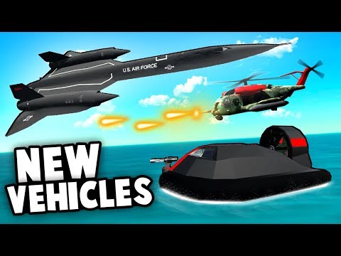 AMAZING NEW VEHICLES! Stealth Hovercraft, Blackbird and Liberator Heli! (Ravenfield Best Mods)