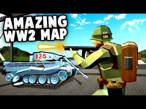 Amazing NEW WW2 Map!  Best RAVENFIELD Map, P-51 Mustangs! (Ravenfield Best Mods Gameplay)