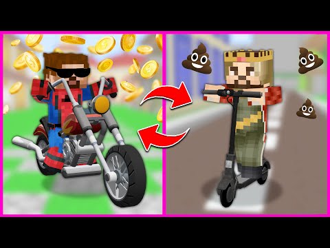 ARDA 24 SAAT BOYUNCA ZENGİN OLDU, RÜZGAR FAKİR OLDU! 😂 – Minecraft ZENGİN FAKİR HAYATI