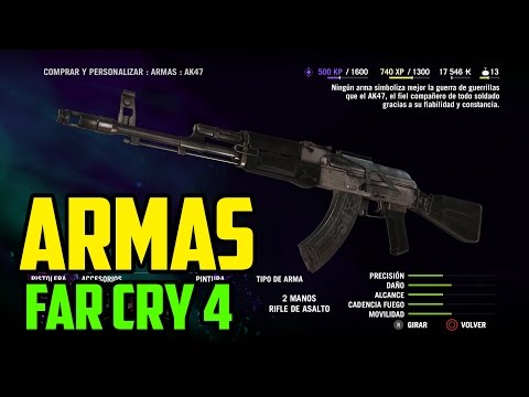 ARMAS Y CAMUFLAJES FAR CRY 4 | Preciosas armas y camuflajes