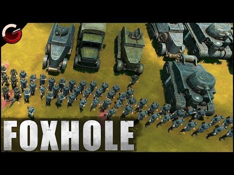 ARMORED VEHICLEs IN BRUTAL ACTION! Massive MMO Battle | Foxhole Gameplay