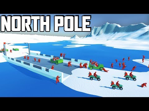 BATTLE For the NORTH POLE!?  NEW Snowy Mountains Map (Ravenfield Early Access Gameplay – Beta 7)