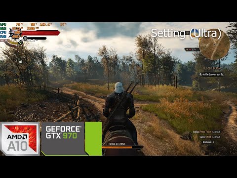 Benchmark AMD A10 9700 with GTX 970 – The Witcher 3 – Wild Hunt (Ultra)