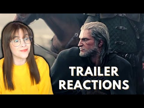 BLIND Reaction to Witcher 3 trailers!