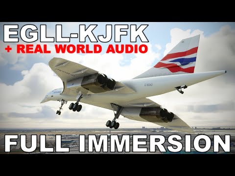 British Airways Concorde | London – New York | Full Flight / Procedures | Microsoft Flight Simulator