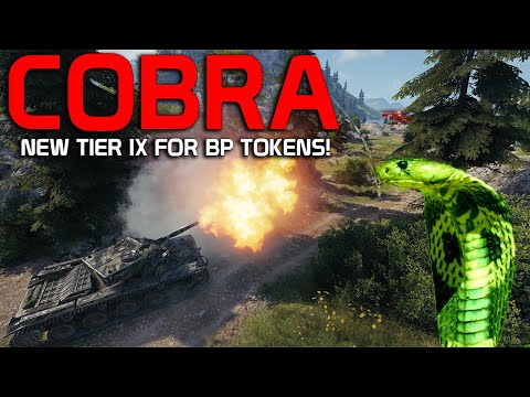 Cobra: NEW Tier IX BP Token Tank! First Impressions!  | World of Tanks