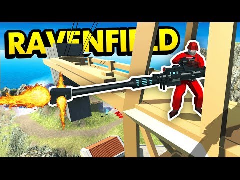 CRAZY CANNON + SECRET SNIPER POSITION IN RAVENFIELD (Ravenfield Funny Gameplay)