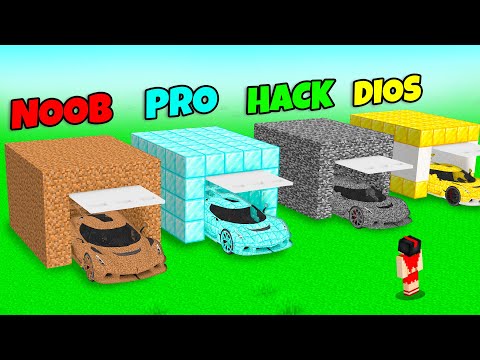 ¿Cuál CARRO es MEJOR? 🚗😱 MINECRAFT: COCHE NOOB vs PRO vs HACK vs DIOS