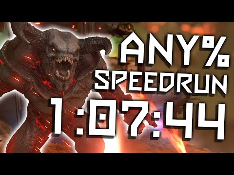 Doom Eternal Any% (Restricted) Speedrun in 1:07:44