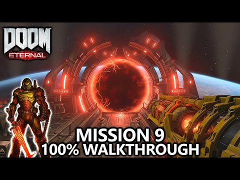 DOOM Eternal – Mission 9 – 100% Walkthrough – All Secrets, Collectibles, Upgrades & Challenges