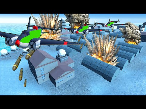 Dropping Millions of Bombs on AIRBASE DEFENSE! – Ravenfield: Battle Simulator