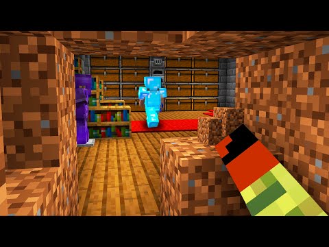 Este NIÑO ESCONDÍA su BASE SECRETA DENTRO de una MONTAÑA en MINECRAFT