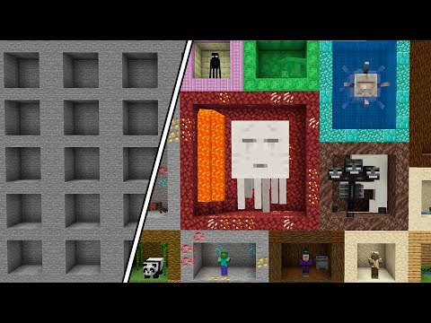Eu Prendi Todos os  61 Mobs do Minecraft!