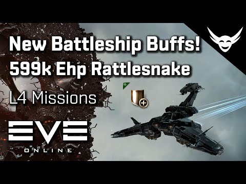 EVE Online – Battleships are Tankier! 599k Ehp Rattlesnake