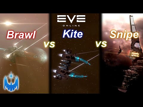 Eve Online's Three Basic PvP Tactics Explained! Brawling vs Kiting vs Sniping!