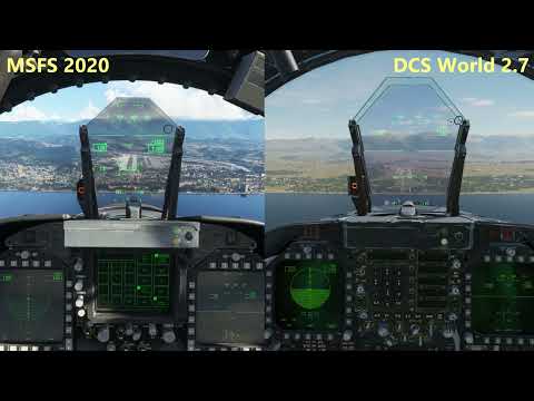 F/A-18 Landing on the Sochi Airport – Microsoft Flight Simulator 2020 vs DCS World 2.7 Comparison