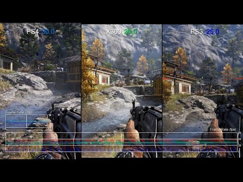 Far Cry 4: PS4 vs Xbox 360/PS3 Gameplay Frame-Rate Test