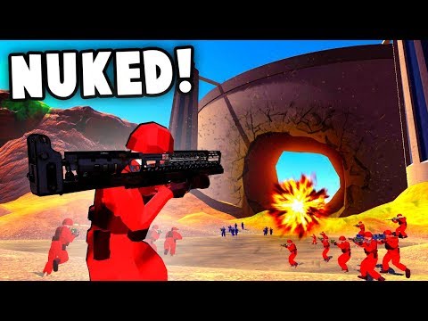 FAT MAN NUKE vs HOOVER DAM! Fallout Weapons Destroy Dam! (Ravenfield Best Mods)