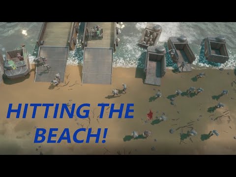 HITTING THE BEACH! Huge Foxhole D-Day Operation