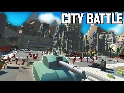 HUGE CITY BATTLE!  Best NEW Map in Ravenfield! (Ravenfield Gameplay New Custom Map)