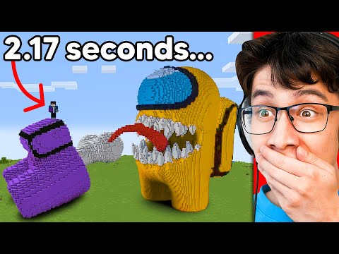 I Built this in 2.17 Seconds on Minecraft…