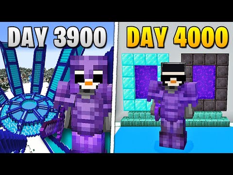 I Survived 4,000 Days in HARDCORE Minecraft…