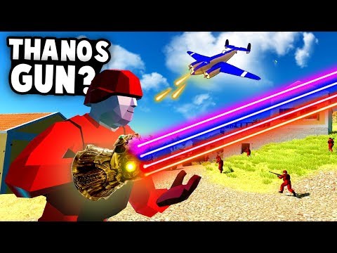 INFINITY WAR Battle! The New THANOS GUN! (Ravenfield Best Mods)
