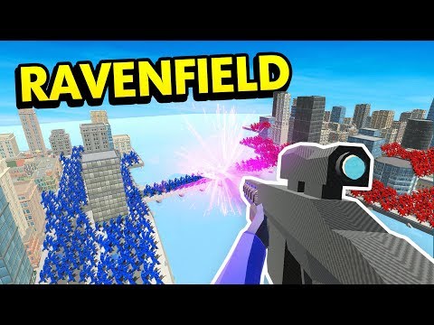 ISLAND CITY vs ISLAND CITY IN RAVENFIELD (Ravenfield Funny Gameplay)