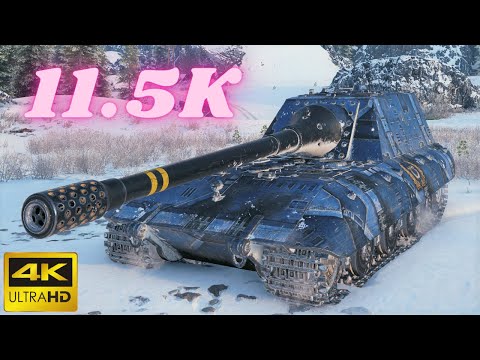 Jagdpanzer E 100  11.5K Damage 5 Frags World of Tanks,WoT