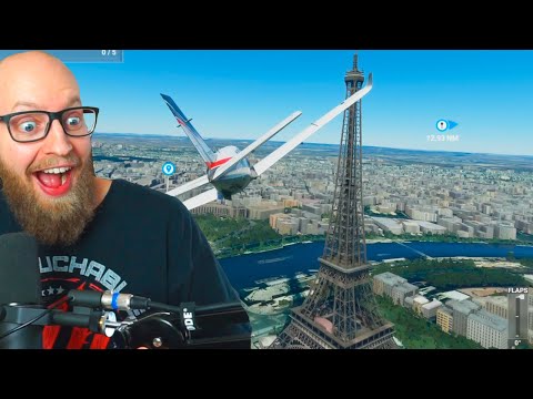 Jeg Prøver Microsoft Flight Simulator ( Besøger Eiffel Tårnet)