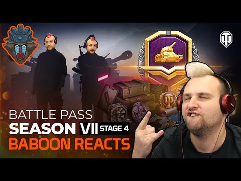 King Baboon reacting on Battle Pass Stage 4 | World of Tanks