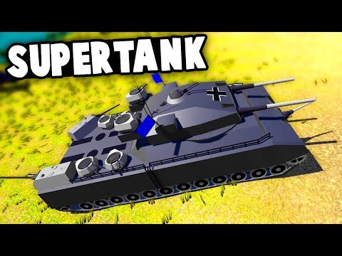 Massive German World War 2 Supertank Destroys Everything in Sight in Ravenfield!