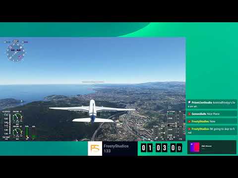Microsoft Flight Simulator 2020-Full Flight Live Stream – Belgrade to Nice