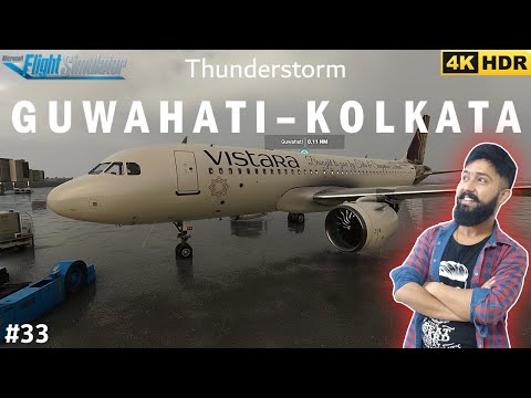 [Microsoft Flight Simulator 2020] India Gameplay Guwahati To Kolkata Flight | Vistara | FlyEte Pro
